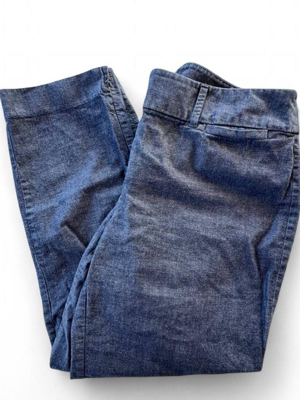 Ann Taylor Factory Curvy Fit Cropped Denim Pants Women's 4 Classic Casual Preppy